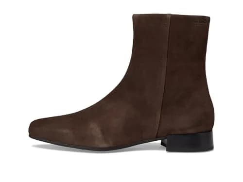 Vagabond Mona Suede Bootie 7 US | Modern Square Toe, Zipper Closure, 1in Block Heel thumbnail 4