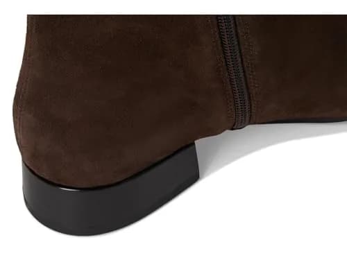 Vagabond Mona Suede Bootie 7 US | Modern Square Toe, Zipper Closure, 1in Block Heel thumbnail 6