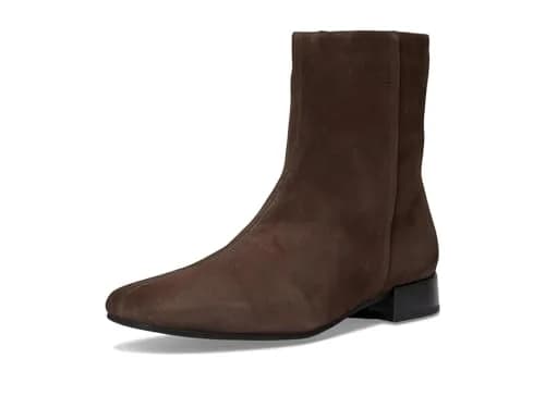 Vagabond Mona Suede Bootie 7 US | Modern Square Toe, Zipper Closure, 1in Block Heel thumbnail 7