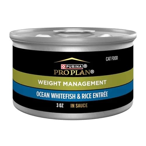 Purina Pro Plan Adult Weight Management Wet Cat Food, 3 oz Cans | High-Protein, Supports Weight & Vision thumbnail 1