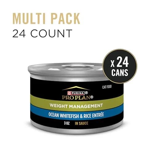 Purina Pro Plan Adult Weight Management Wet Cat Food, 3 oz Cans | High-Protein, Supports Weight & Vision thumbnail 3