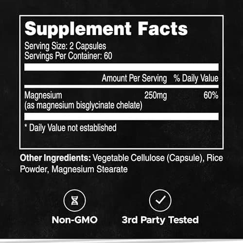 LIFEAID FITAID Essentials Magnesium Glycinate Recovery, 120 Capsules | Supports Muscle & Bone Health thumbnail 7