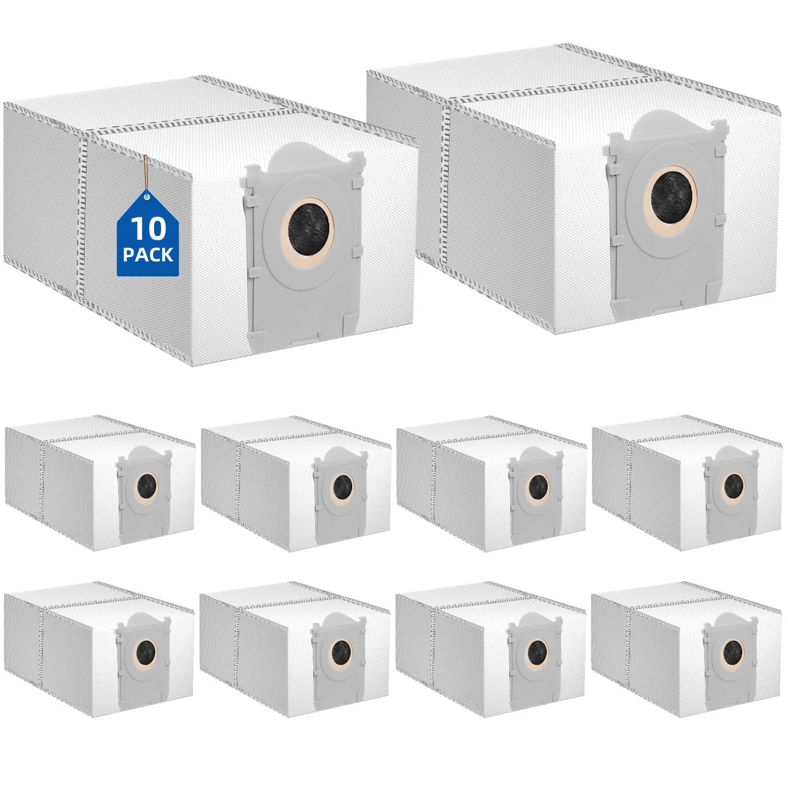 EOVWAEO 10 Pack Dust Bags for ECOVACS DEEBOT OMNI Stations | 4L Capacity, 99.99% Filtration - main product image