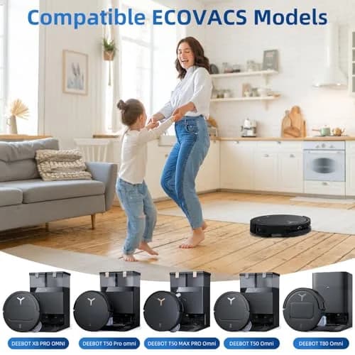 EOVWAEO 10 Pack Dust Bags for ECOVACS DEEBOT OMNI Stations | 4L Capacity, 99.99% Filtration thumbnail 2