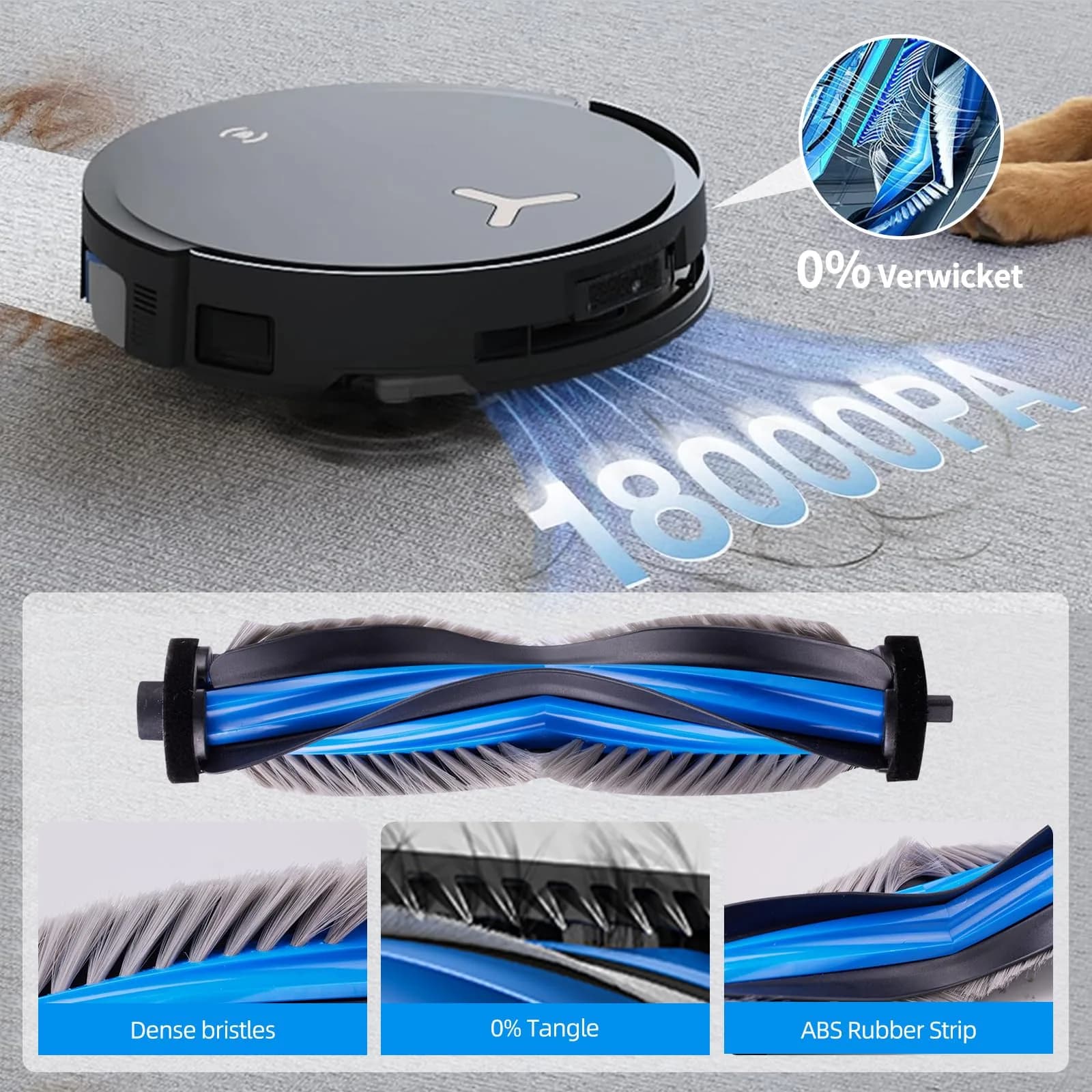 EOVWAEO 21-Piece Robot Vacuum Accessory Kit for ECOVACS DEEBOT X8 PRO OMNI / X8 OMNI | Includes Main Brush, Side Brushes, Mops, Filters, and Dust Bags - view 3