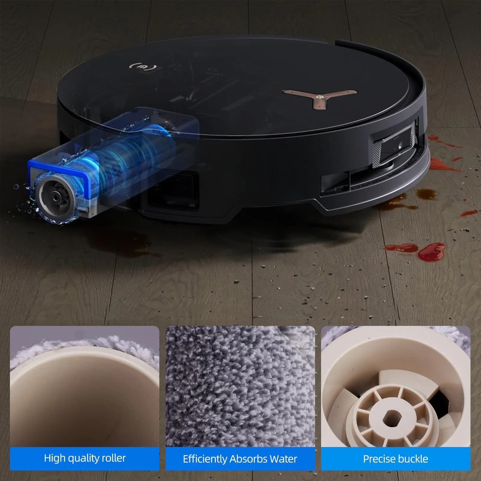 EOVWAEO 21-Piece Robot Vacuum Accessory Kit for ECOVACS DEEBOT X8 PRO OMNI / X8 OMNI | Includes Main Brush, Side Brushes, Mops, Filters, and Dust Bags - view 4