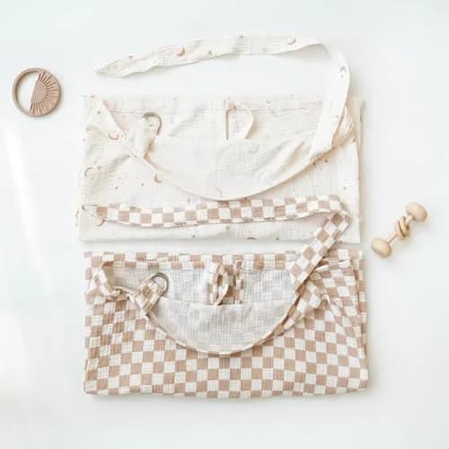 Konssy 2-Pack Muslin Nursing Cover Up with Rigid Hoop | 100% Cotton, Breathable, Adjustable Fit thumbnail 6