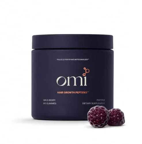 OMI Peptides for Hair Growth Gummies for Women 60 Gummies | Supports Thicker, Fuller Hair thumbnail 1