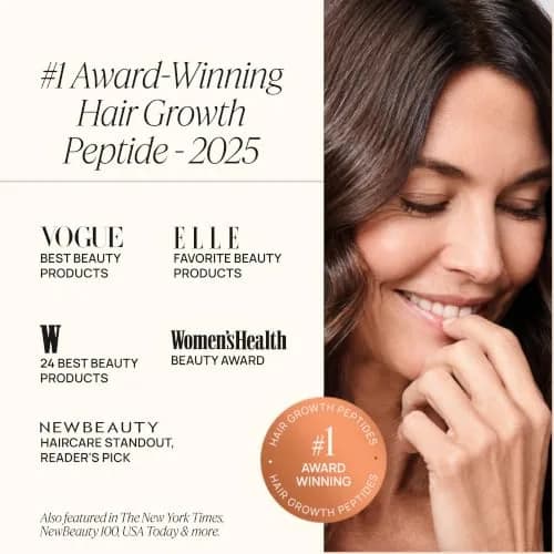 OMI Peptides for Hair Growth Gummies for Women 60 Gummies | Supports Thicker, Fuller Hair thumbnail 7
