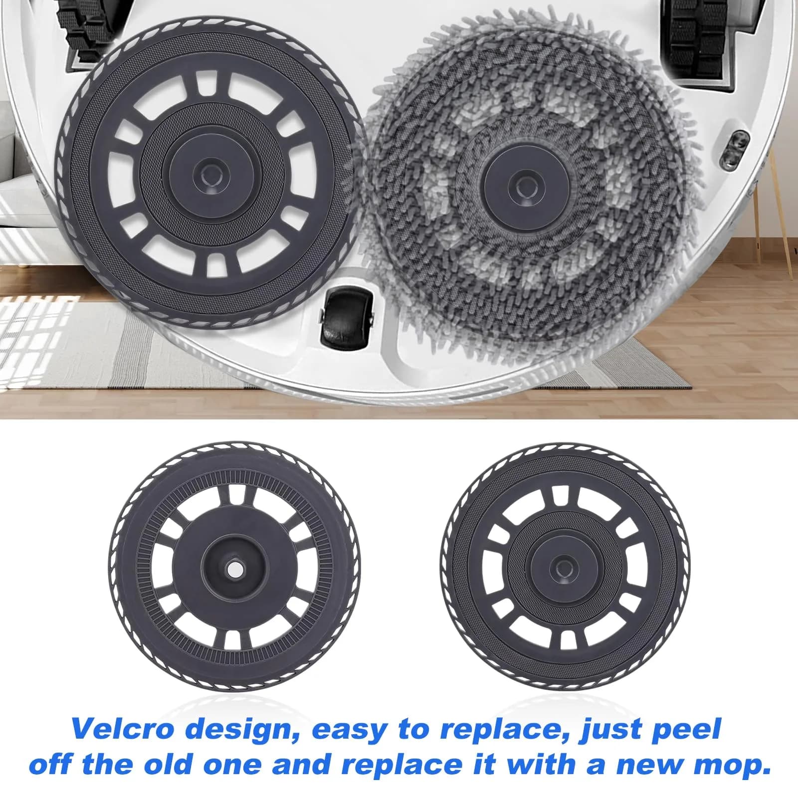 Sgizoku Mop Pad Plate Holder 2 Pack for Dreame L10s Ultra Series & Mova E30 | 7.6 cm (3 in) Length - view 4