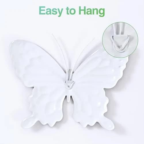 Yungeln Metal Butterfly Wall Decor 4 Pack | Vibrant Iron Art for Indoor & Outdoor Spaces thumbnail 4