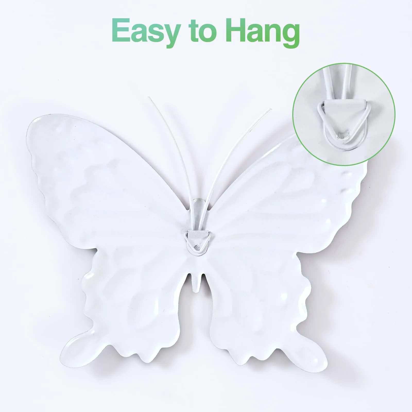 Yungeln Metal Butterfly Wall Decor 4 Pack | Vibrant Iron Art for Indoor & Outdoor Spaces - view 4