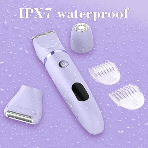 Scttomon 3-in-1 Electric Razor Bikini Trimmer Waterproof Wet & Dry | Painless Personal Groomer for Ladies Face & Body thumbnail 3