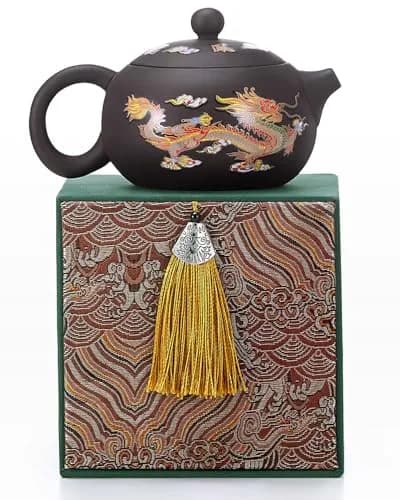 TEAVOR Handmade Color-Changing Yixing Clay Teapot 8.5oz | Enchanted Purple Clay Chinese Tea Kettle thumbnail 1