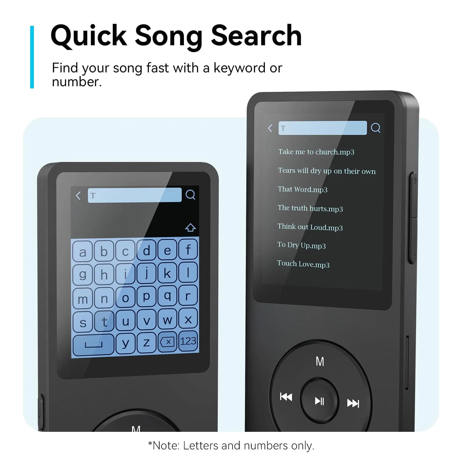 AGPTEK A02 MP3 Player 64GB (1.8 inch Screen) | Bluetooth 5.3 Music Player with Speaker & FM Radio - view 7