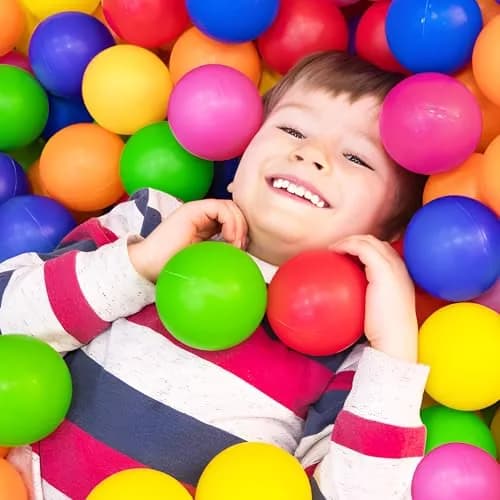 MW SPORTS Play Balls for Kids & Toddlers | Bright Colors, 2.3 Inch Diameter, Safe Plastic (100 Balls) thumbnail 5