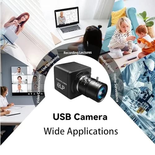 MMlove 1080P FHD USB Camera 4X Optical Zoom Manual Focus Low Light Plug & Play thumbnail 8