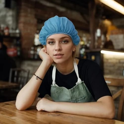 Cityelf Mesh Chef Hat 12 Pack | Adjustable, Breathable Cotton & Mesh for Foodservice (70-120 chars) thumbnail 6