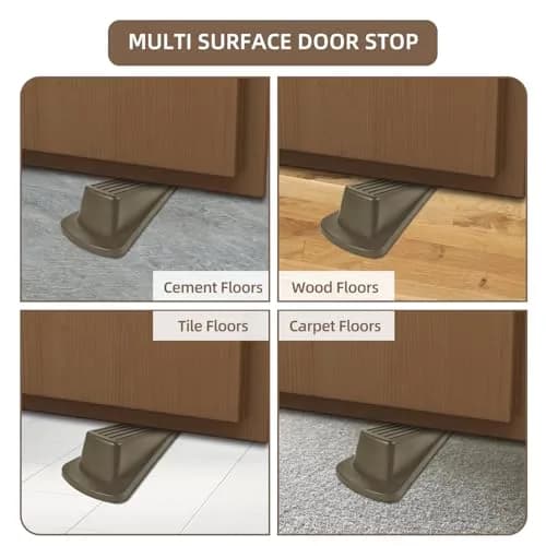 JZWBLILY Premium Rubber Door Stopper Wedge 3.1 cm (1.2") | Keeps Doors Securely Open thumbnail 5