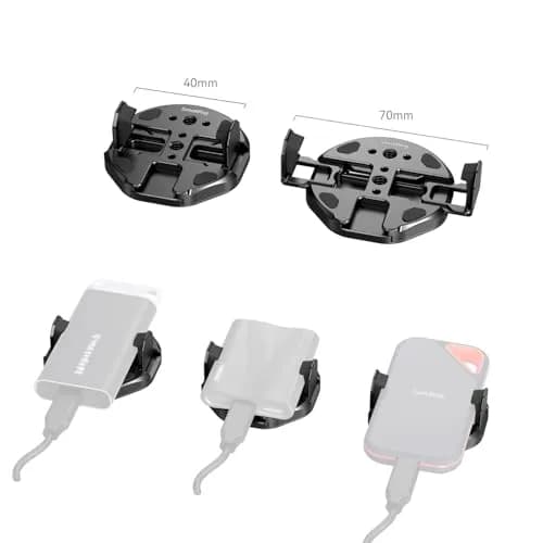 SMALLRIG SSD Magnetic Mount Bracket for MagSafe - 5157 | 45-70mm Clamp, 1/4"-20 Threads & Cold Shoe, Holds for Samsung T3/T5/SanDisk SSD, MagSafe thumbnail 7