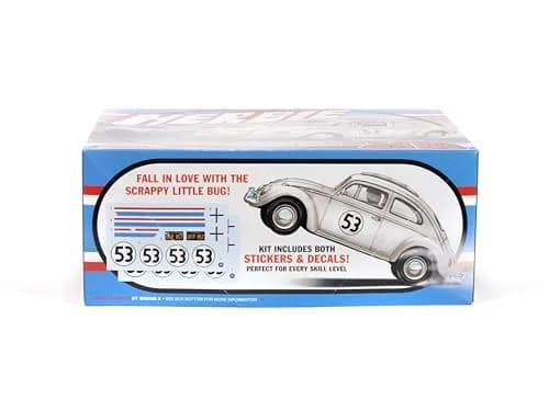 Polar Lights Herbie Volks Beetle Model Kit 1:25 Scale | SNAP Assembly, No Glue or Paint Needed thumbnail 2