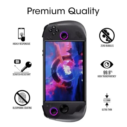 amFilm Tempered Glass Screen Protector for Lenovo Legion Go S 8.0'' | 2 Pack Ultra HD 9H Hardness thumbnail 4