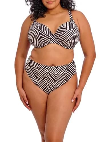 Elomi Swim Fiji Falls Underwire Plunge Bikini Top 38HH | Supportive, Lightweight Nylon Blend thumbnail 3