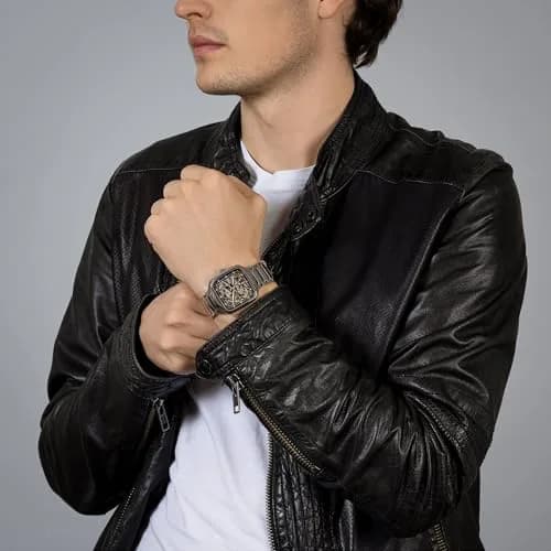 Rado True Square Automatic Swiss Watch 38mm Black Dial | Unisex Luxury Ceramic thumbnail 3