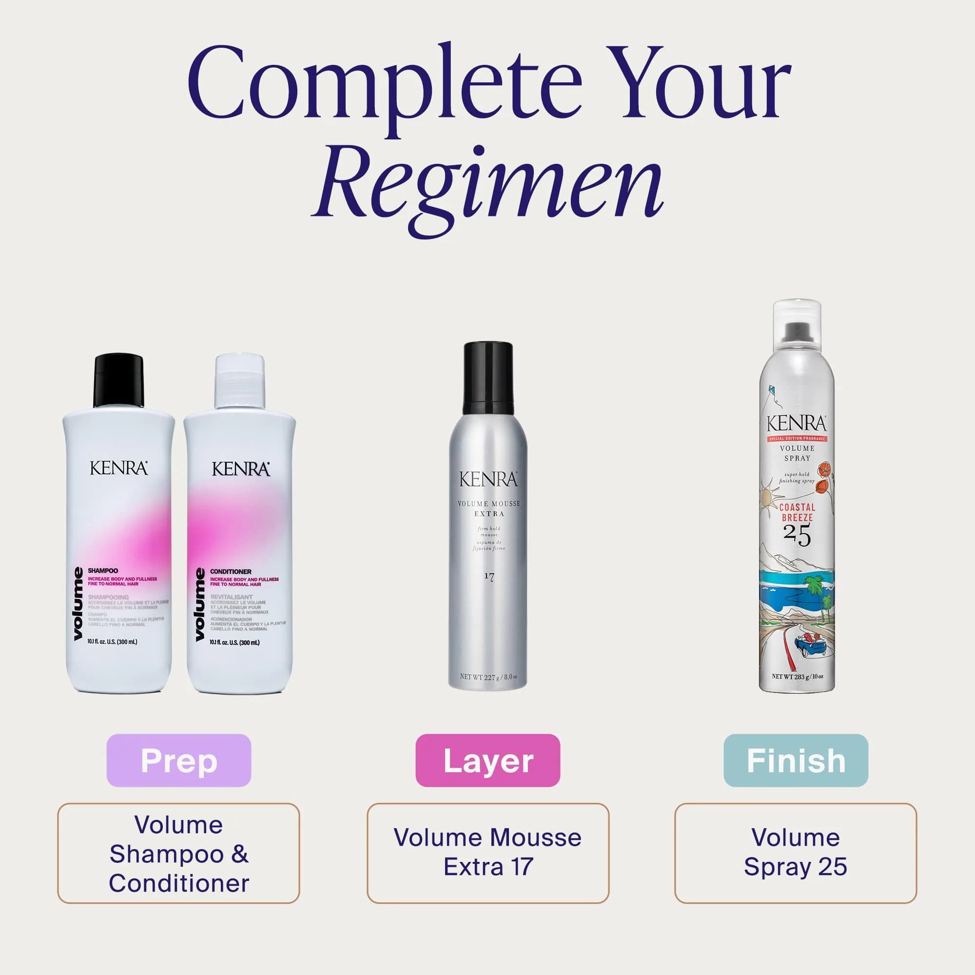 Kenra Professional Volume Spray 25 Coastal Breeze 296ml (10 oz) | Super Hold Finishing Hairspray - view 6