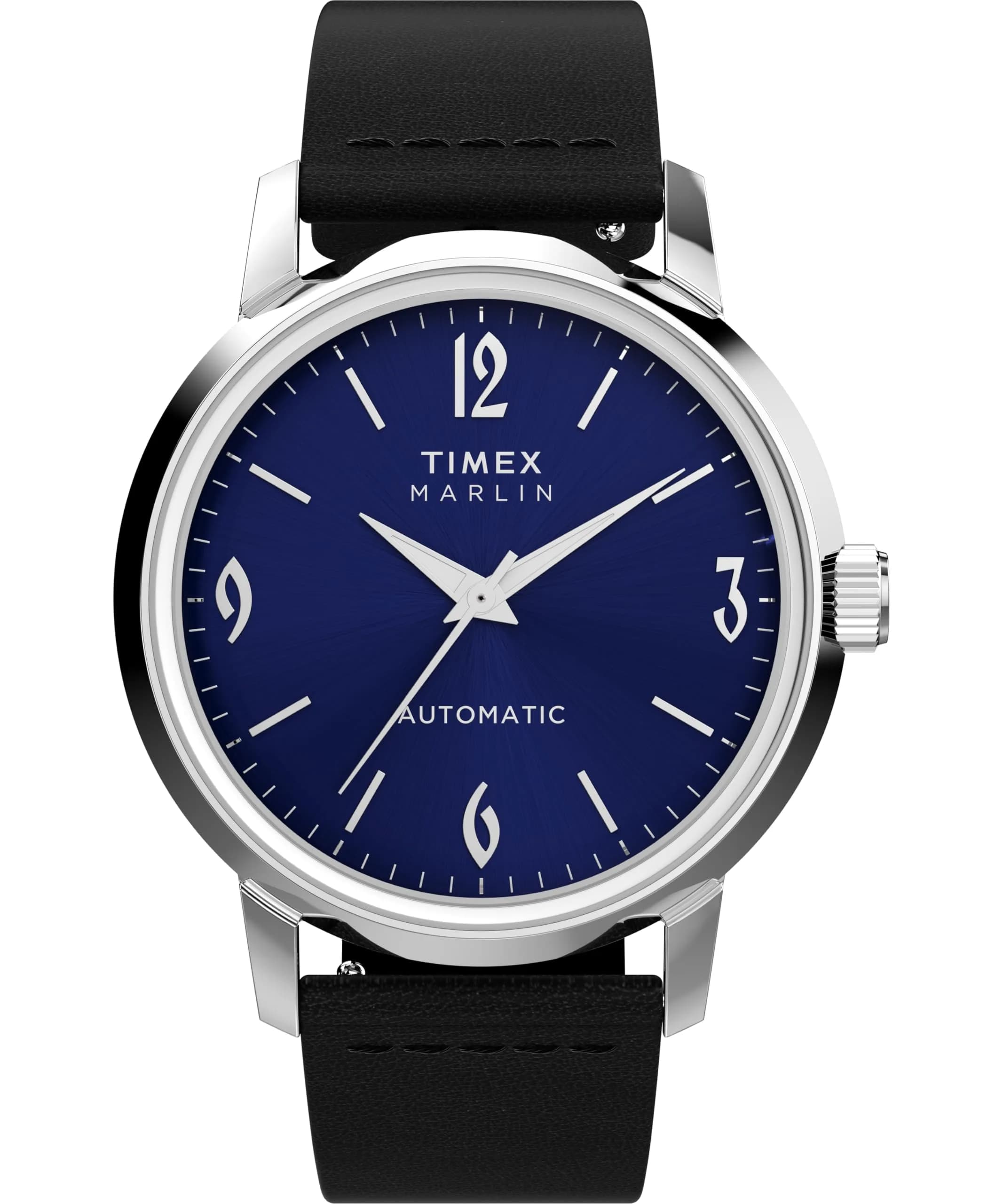 Timex Marlin Automatic Watch 40mm Navy Dial Water-Resistant | Classic Unisex Design — navy