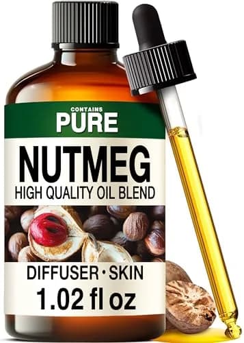 Kukka Nutmeg Essential Oil for Skin & Diffuser - 30ml (1 Fl Oz) | Pure, GC-MS Tested thumbnail 1