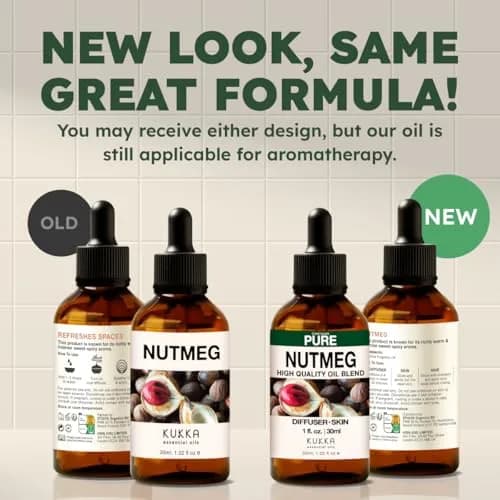Kukka Nutmeg Essential Oil for Skin & Diffuser - 30ml (1 Fl Oz) | Pure, GC-MS Tested thumbnail 7