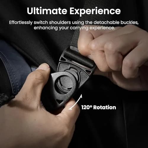 tomtoc 5.5L X-Pac Sling Crossbody Bag for Nintendo Switch 2/ROG Xbox Ally X | Waterproof Urban Travel Companion thumbnail 5