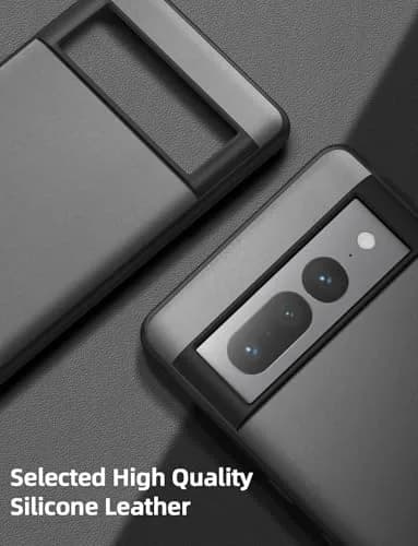 X-level Silicone Case for Google Pixel 7 Pro | Shockproof, Non-Slip, Gray | Supports Wireless Charging thumbnail 2