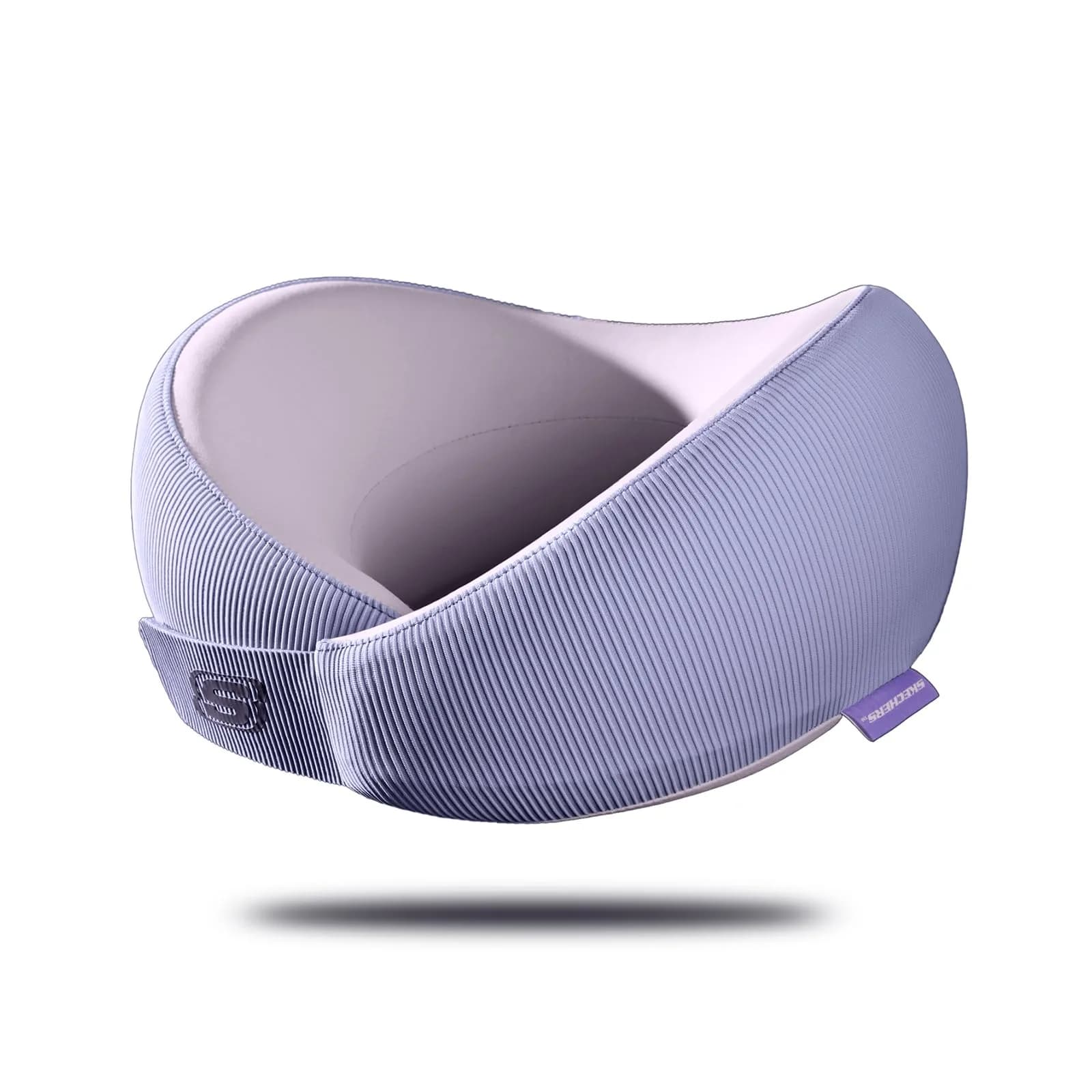 Skechers Memory Foam Neck Pillow Purple | Comfortable & Breathable Travel Pillow for Travel, Car Rides, Home, and Office Use - main product image