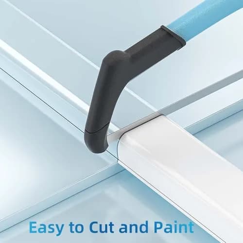 Yecaye White Cord Management Cover 360.68cm (142in) | Conceals 3-4 Cables for Home Office thumbnail 5