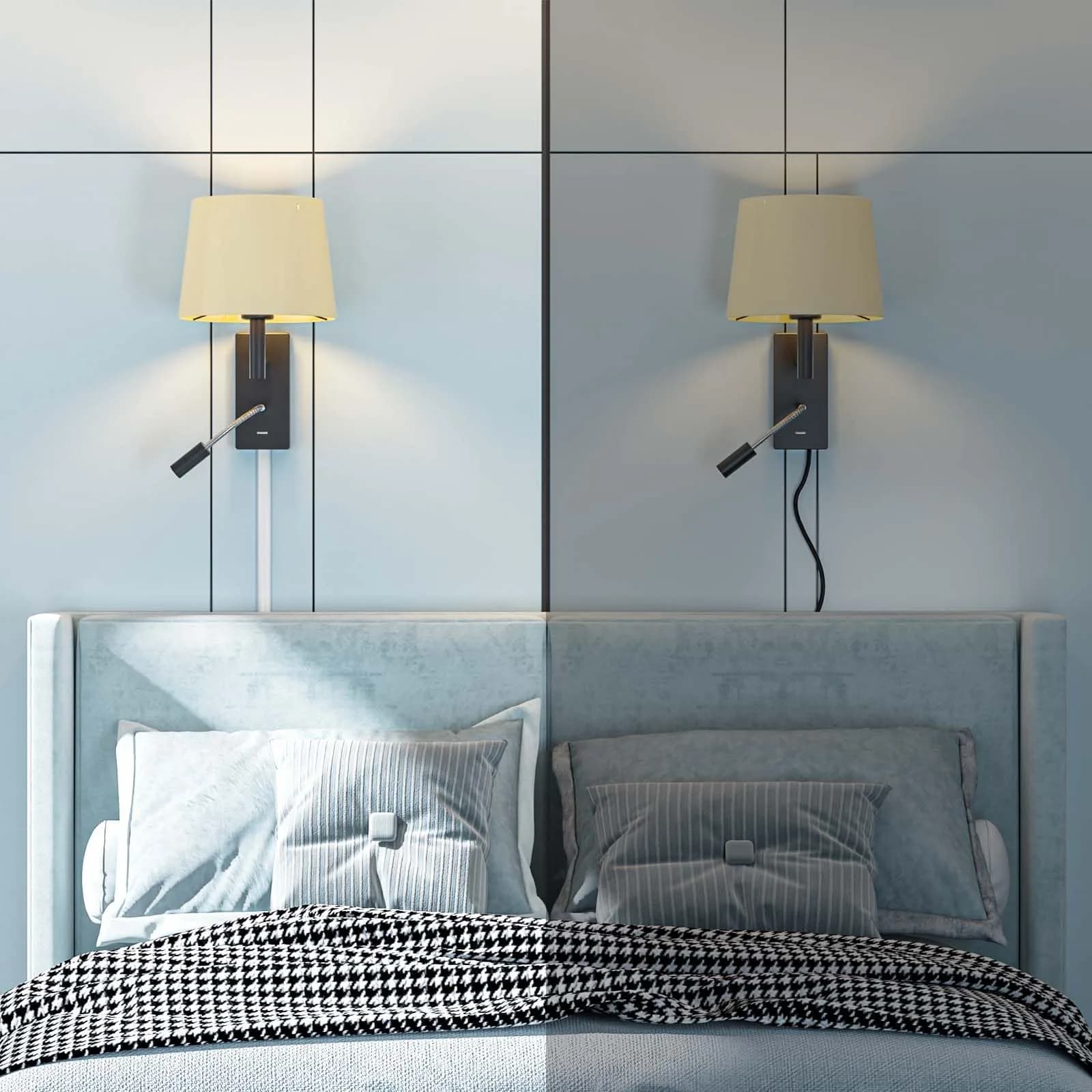 Yecaye White Cord Management Cover 142in (360.7cm) | Conceals 2-3 Cables on Walls - view 6