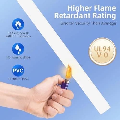 Delamu Large 142in White Cable Raceway Kit | Accommodates 3-4 Cables, Paintable & Cuttable for Wall Mounting thumbnail 6