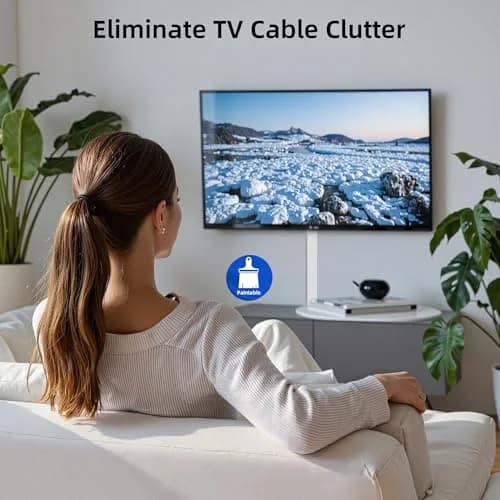 Delamu Large 142in White Cable Raceway Kit | Accommodates 3-4 Cables, Paintable & Cuttable for Wall Mounting thumbnail 7