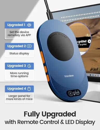 Vaydeer Air 3 Ultra Mouse Mover with App, Dark Purple | Keeps PC Active thumbnail 3