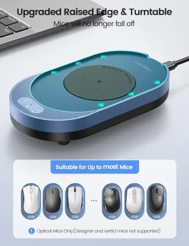 Vaydeer M4 Utra Mouse Mover with APP | Undetectable Mouse Jiggler for Computer Wakefulness, Dark Purple thumbnail 7