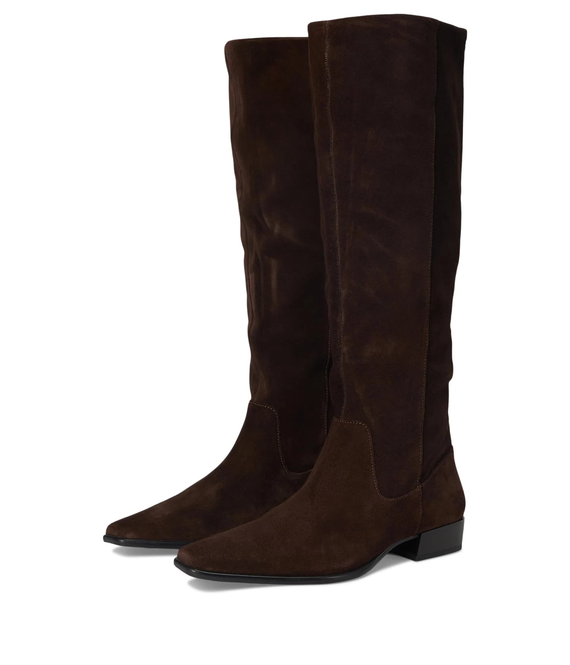 Vagabond Women's Nella Suede Boots, Java, Size 6 | Timeless Tall Knee-High Style — Java