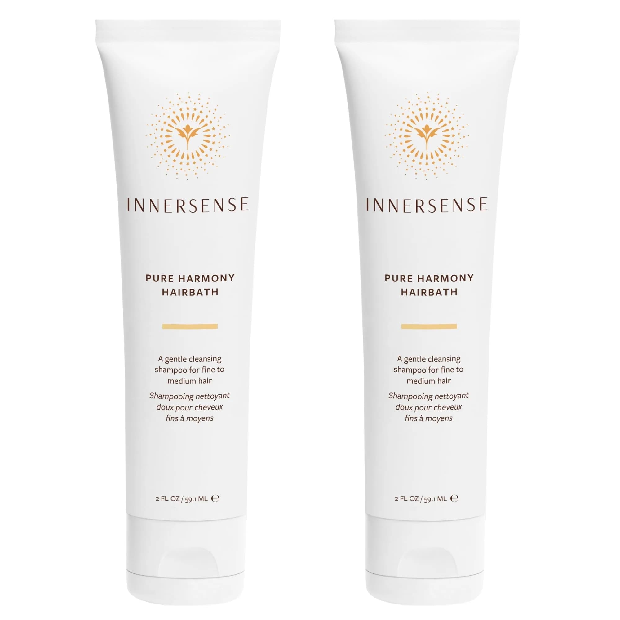 INNERSENSE Organic Beauty Pure Harmony Hairbath Shampoo 200ml (6 Fl Oz) | Gentle Cleansing for Fine to Medium Hair — 2 Fl Oz