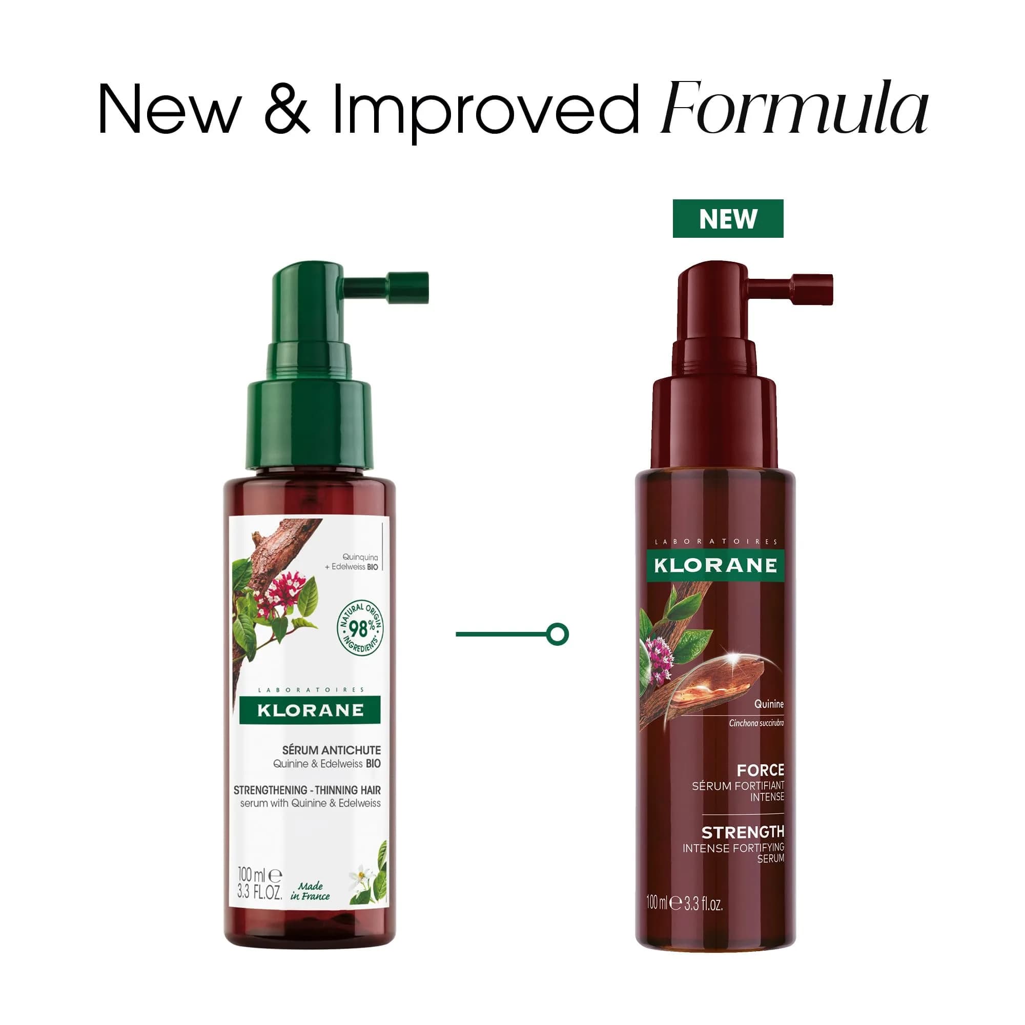 Klorane Thickening Hair Serum with Quinine & Biotin 100ml (3.3 Fl Oz) | Clinically Proven Hair Thinning Treatment - view 6