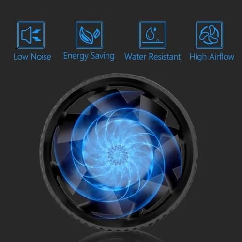 Hon&Guan 3 Inch Inline Duct Fan 120 CFM 20W | Low Noise Ventilation for Grow Rooms & HVAC thumbnail 4