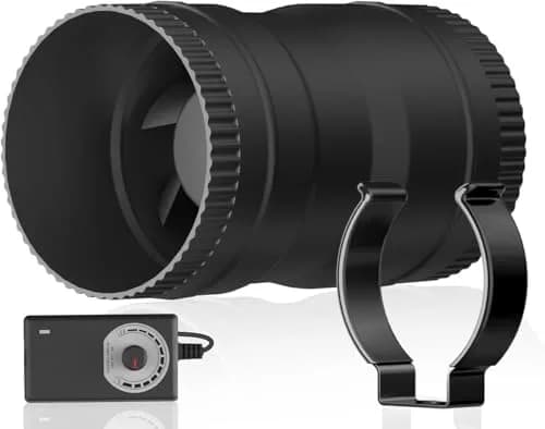 Hon&Guan 3 Inch Inline Duct Fan 120 CFM 20W | Low Noise Ventilation for Grow Rooms & HVAC thumbnail 8