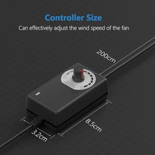 Hon&Guan 3 Inch Inline Duct Fan 120 CFM 20W | Low Noise Ventilation for Grow Rooms & HVAC thumbnail 2
