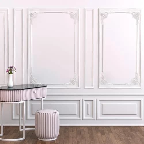 Pangda French Style Rose Corner Wall Molding Panels 13cm (5.12 inches) | Decorative PU Trim for Cabinets & Frames thumbnail 5