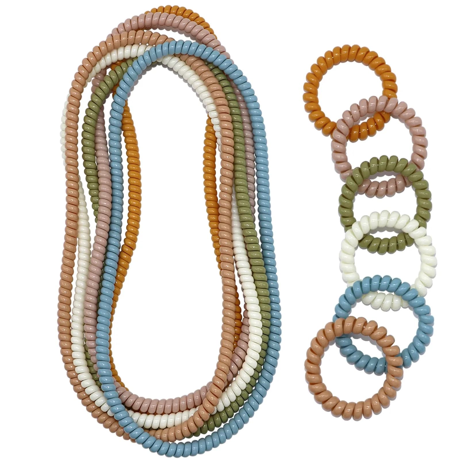 Olugu Sensory Chew Necklace 6 Pack | BPA-Free PLA Oral Motor Aids for Kids — 12 Pcs Neutral
