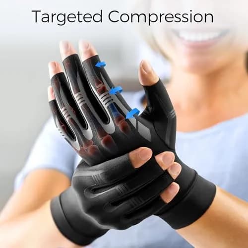 FREETOO All-Around Compression Arthritis Gloves for Women Men | Support for Pain Relief & Circulation (70-120 chars) thumbnail 3